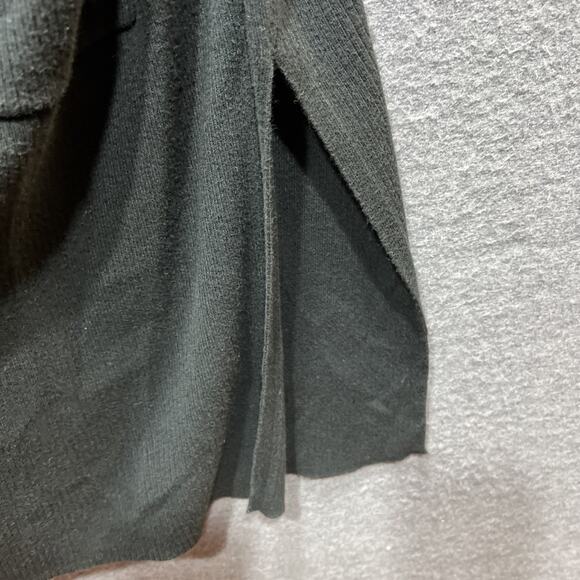 J. Jill Black Ribbed Knit Button Closure Cardigan Sweater Womens Size Large - Picture 9 of 14